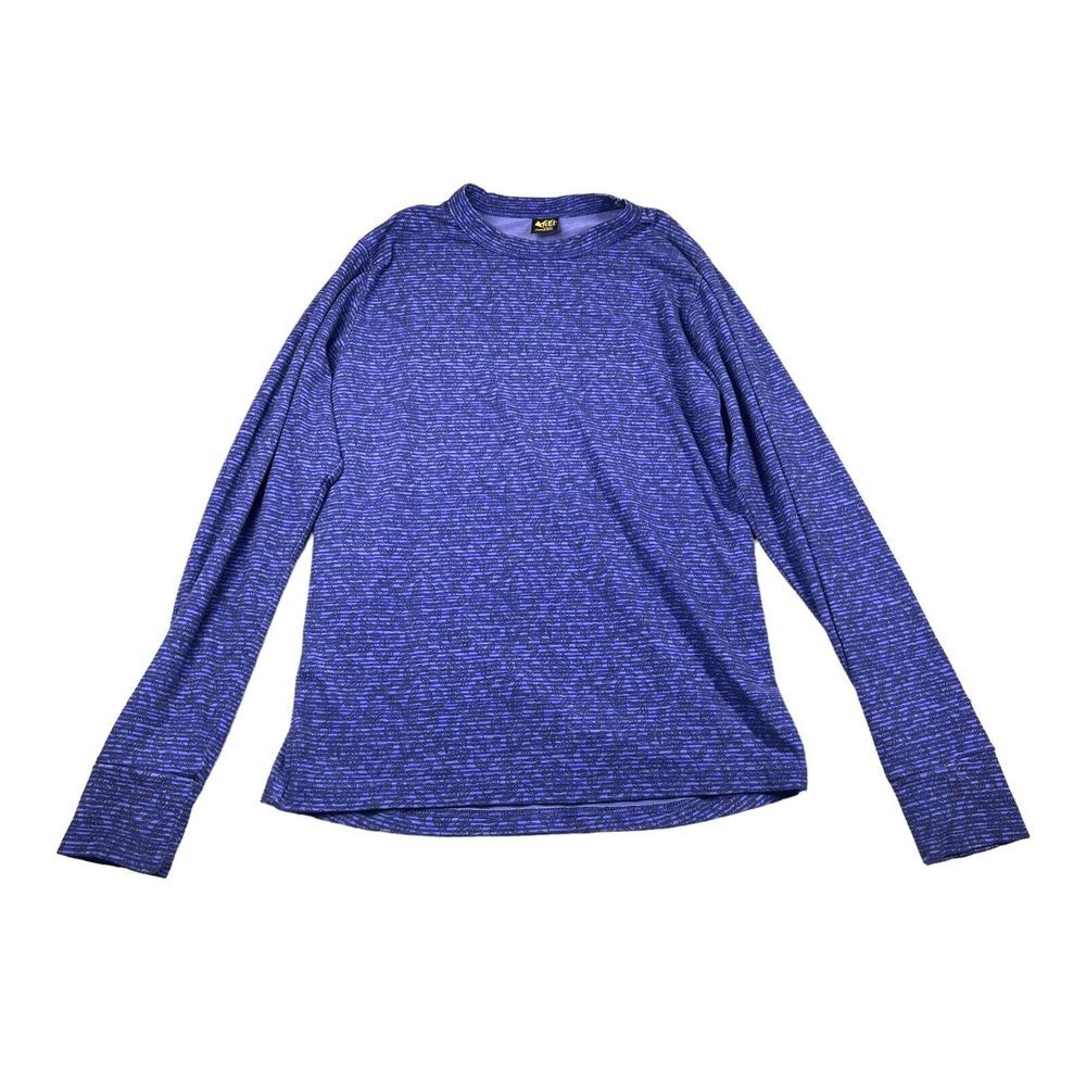 Vintage Women's REI‎ Long Sleeve Purple Shirt Size Large Made In USA